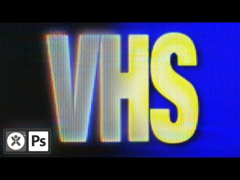 Retro VHS / CRT Text Effect in Photoshop (FREE DOWNLOAD!)