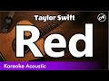 Taylor Swift - Red (SLOW karaoke acoustic)