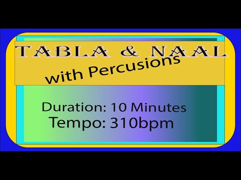 Tabla & Naal with Ghungroos and Small Shakers; 10-m loop @310 bpm.