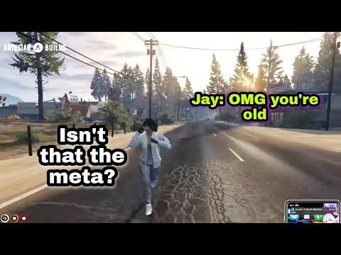 Jay calls Mayumi (Luna oni) old