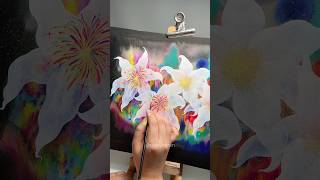 Bloom like fireworks ⋆✴︎˚｡⋆⋆✴︎˚｡⋆✺ #painting #artprocess #artreels #paintingprocess #gouache