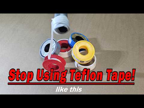 8 Dangerous Teflon Tape Mistakes That Will DESTROY Your Plumbing!