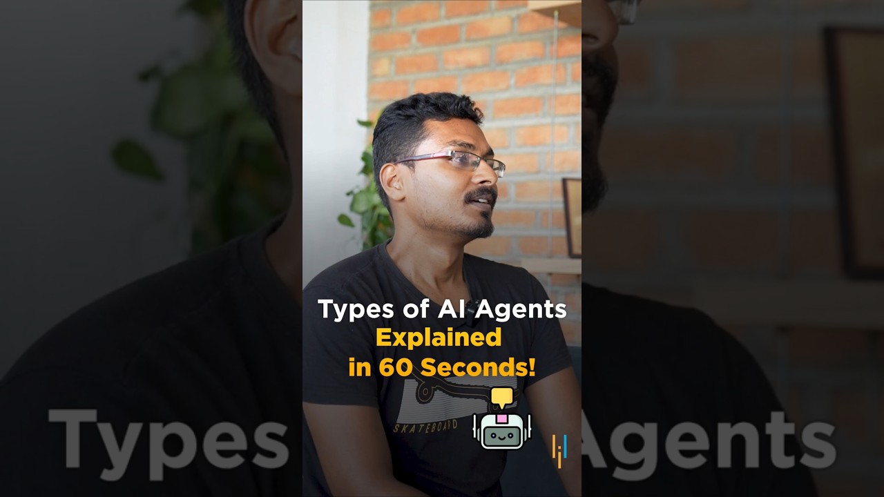🔥Types of AI Agents Explained in 60 Seconds! #shorts #simplilearn