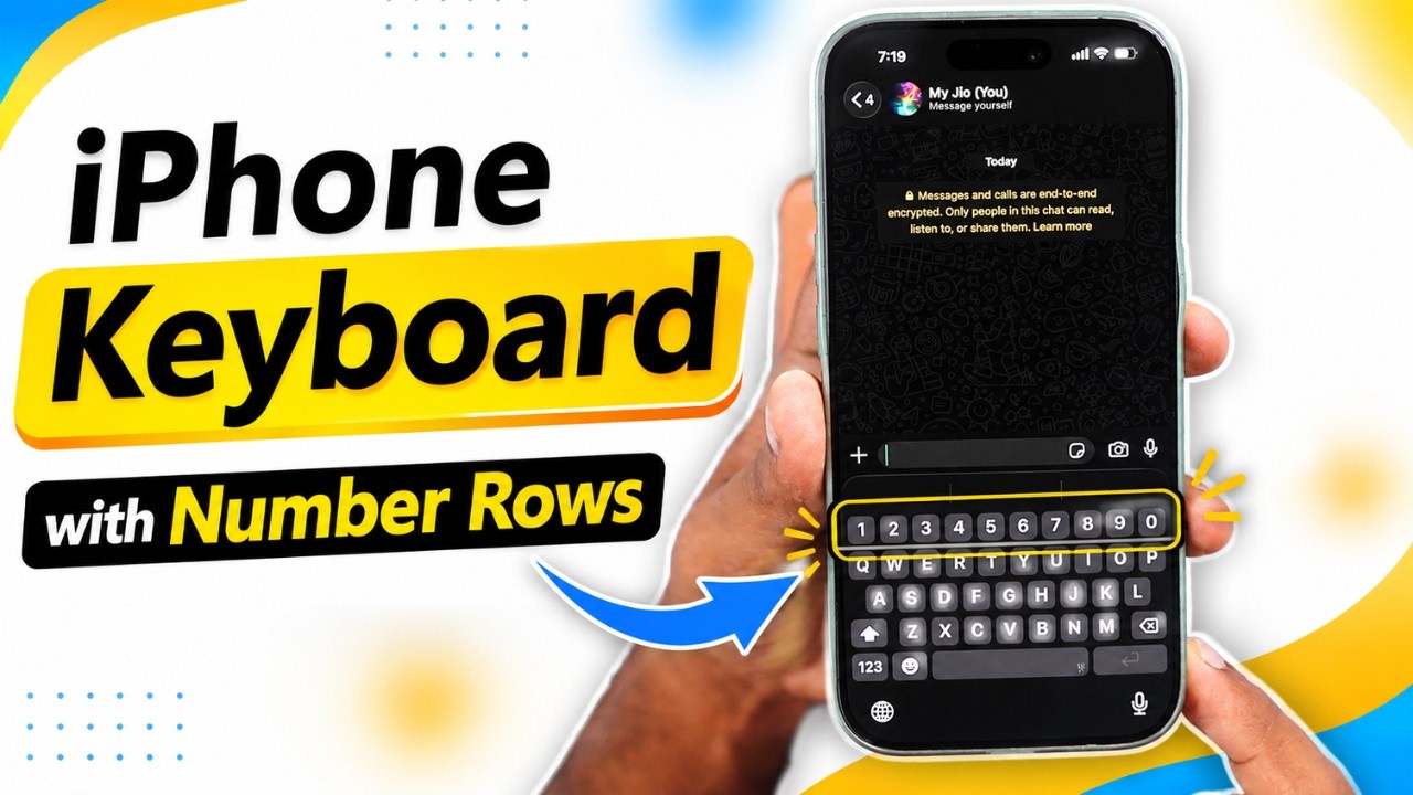 iPhone Keyboard with Number Row | How to Enable It?