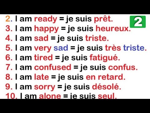 250 phrases pour bien améliorer votre anglais | partie 2 | easy french sentences