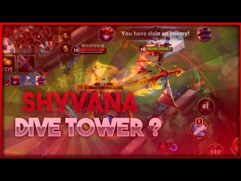 Shyvana Dive Tower ? / Wild Rift Shyvana Jungle Gameplay - @Obii11