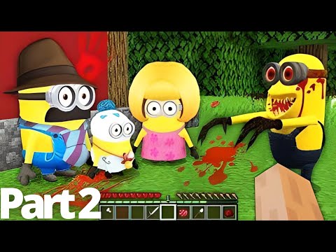 WHAT HAPPENED TO MINIONS FAMILY INVESTIGATION in MINECRAFT ! Scary Minion vs Minions - Gameplay