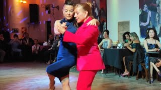 Martha Giorgi y Erika Lopez.Cascabelito (Pugliese) Milonga en lo de Balmaceda 14sep23