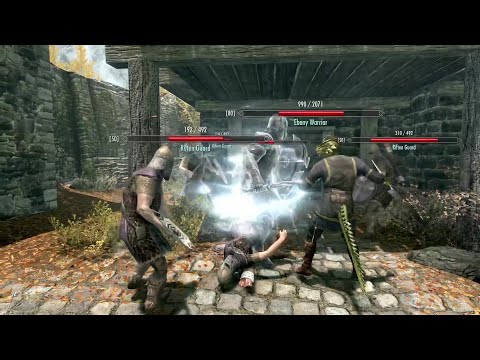 Skyrim Battles - Riften Raid - The Ebony Warrior