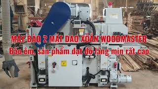 Bào cuốn 2 mặt dao xoắn Woodmaster - Dao hạt bào êm, láng mịn WM-635ARD