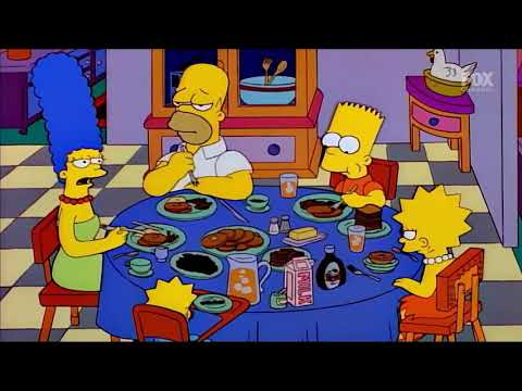 Homero ignora a Lisa - Los Simpsons latino