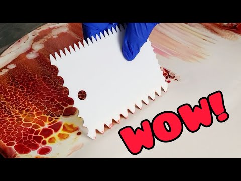 😍 Flowing Amber Effect! This New Combo Technique Is Stunning! Acrylic Pouring