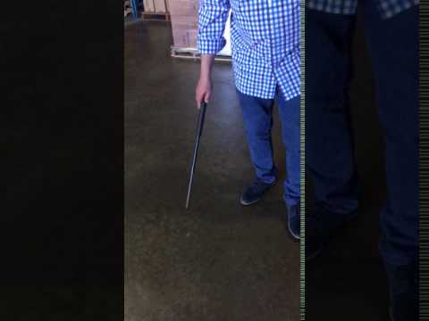 Self Defense Expandable Baton with Foam or Rubber Handle and Sheath - Second Medium