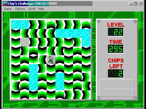 Chip's Challenge 1 Level 22 (Forced Entry) - 293 seconds