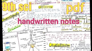 Class 9th handwritten notes pdf ch 1 and 2 science
