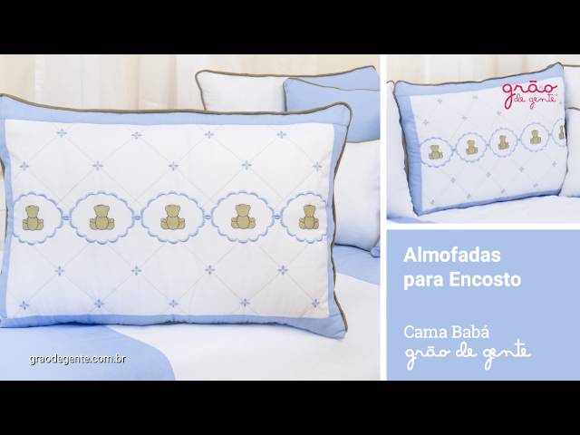 Kit Cama Babá Elegance Teddy Azul | Ref: 59188
