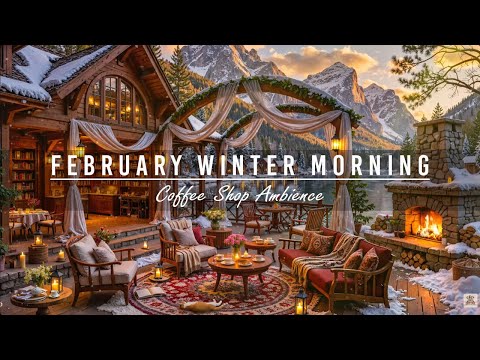 Happy January Winter Morning ❄ Cozy Coffee Shop Ambience & Smooth Piano Jazz Music to Work,Good Mood