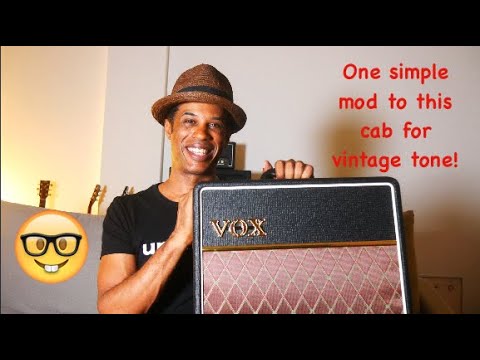 Vox AC4C 1X12 pt3: Simple cabinet mod for better vintage tone!
