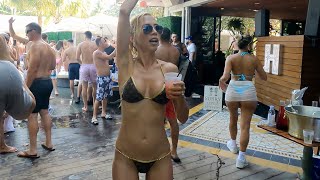 South Beach Miami bikini POOL PARTY Hyde Beach SLS