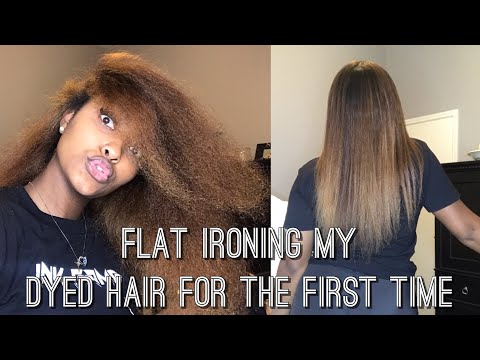 YouTube video about: Can you flat iron your hair after dying it?