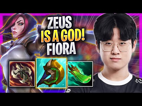 ZEUS IS A GOD WITH FIORA! - T1 Zeus Plays Fiora TOP vs Jax! | Season 2023