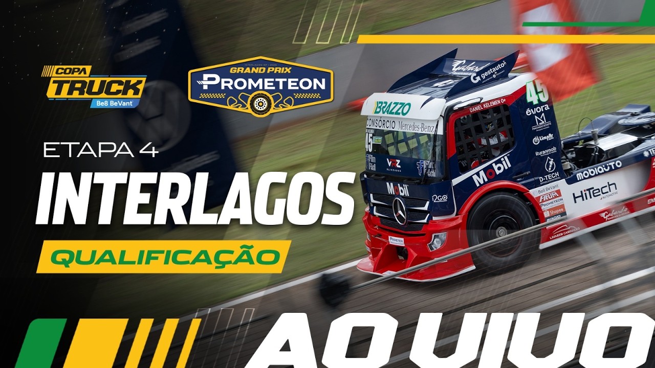 Copa Truck Be8 BeVant 2026 | QUALIFICAÇÃO AO VIVO | Etapa 4 em INTERLAGOS