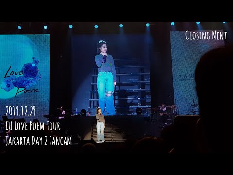 20191229 IU Love Poem Jakarta - Closing Ment