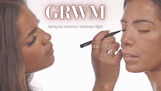 GRWM ♡ (DOING MY MOMS MAKEUP Q&A)