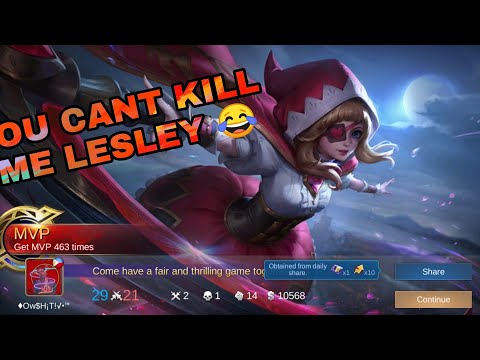 RUBY (unkillable build) | you cant kill me Lesley MOBILE LEGEND BANG BANG