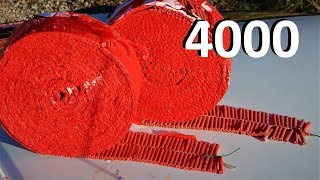 EXPERIMENT 4000 FIRECRACKERS EXPLOSIONS