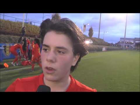 Kaily Dhondt na Belgian Red Flames U19 - Zweden op 07.11.2018