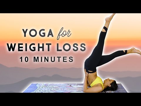 10 Min Yoga for Weight Loss | Beginner-Intermediate Flow with Sheena, Short Yoga Class At Home