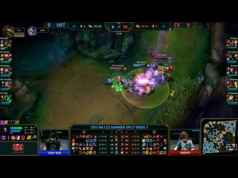 IMT vs C9 Highlights Game 1 | NA LCS Summer 2017 |  Immortals vs Cloud9