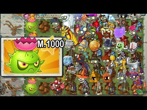 Plants vs Zombies 2 - Alv Super Cardo Teledirigido Level 1000