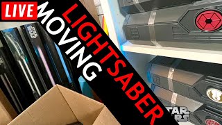 🔴 Moving Lightsabers Out of My LEGO Studio Live!