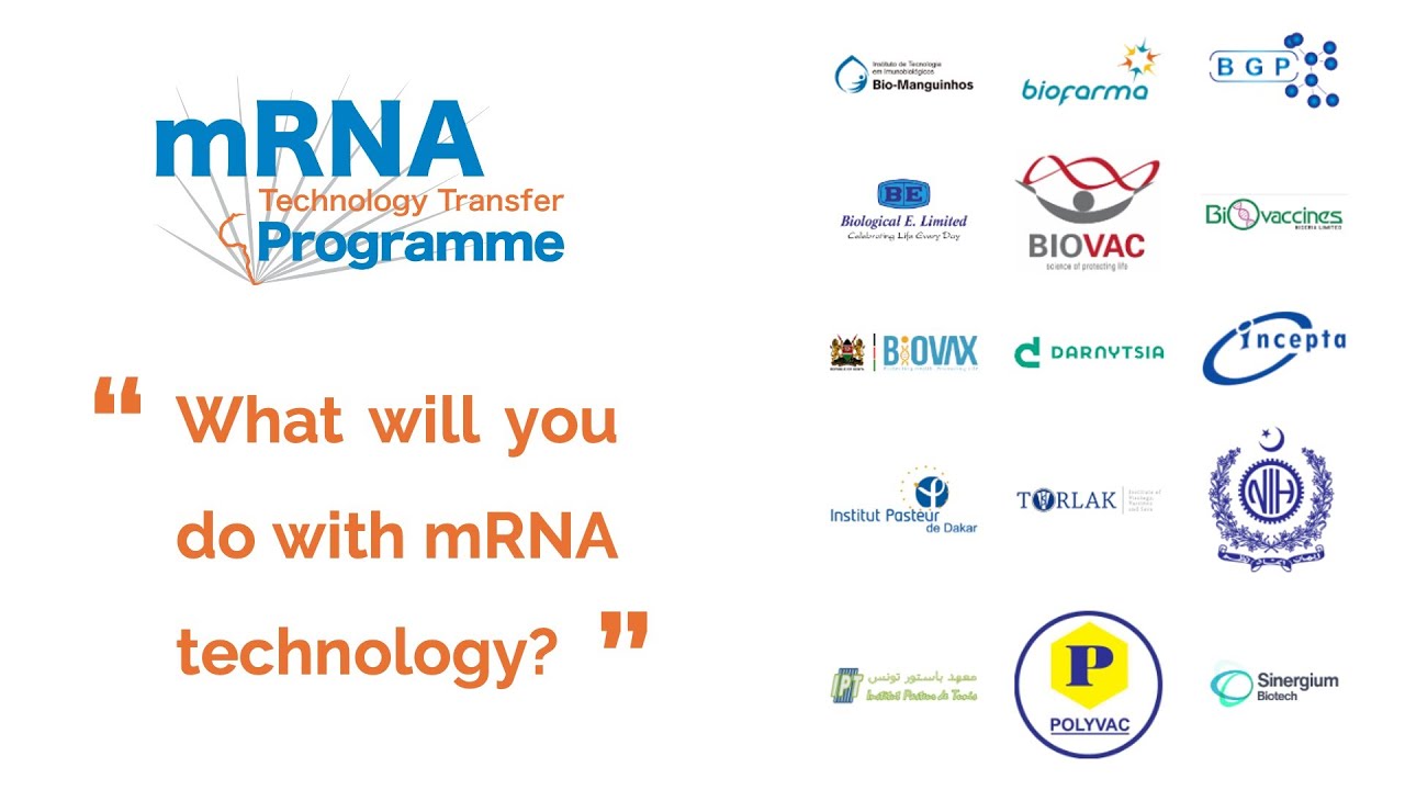 mRNA Programme Partners answer the question: "What will you do with mRNA technology?"