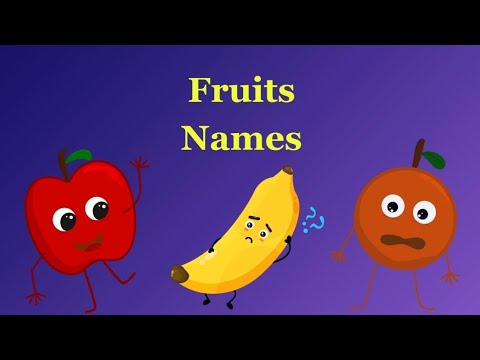 🍎 🍊 fruits names
