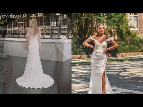 Simple Off-the-Shoulder Wedding Dress | Essense of...