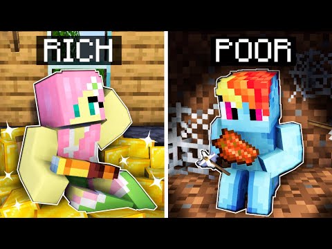 Rich vs Poor Babies in Minecraft MLP