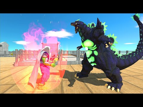 PICCOLO VS SUPER GOZILLA BARRACKS DEATH RUN - Animal Revolt Battle Simulator