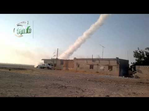 استهداف مقرات النظام في ريف حماة الشرقي بصواريخ محلية الصنع ضمن معركة قادمون
