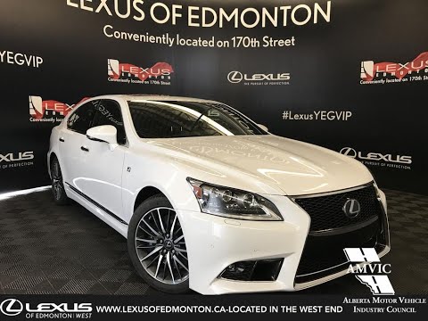Executive Demo White 2017 Lexus LS 460 F Sport Package Review - St. Albert, AB