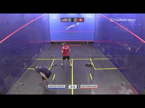 Best Points from Dimitri Steinmann vs. Todd Harrity WSF World Team Squash Championships 2019