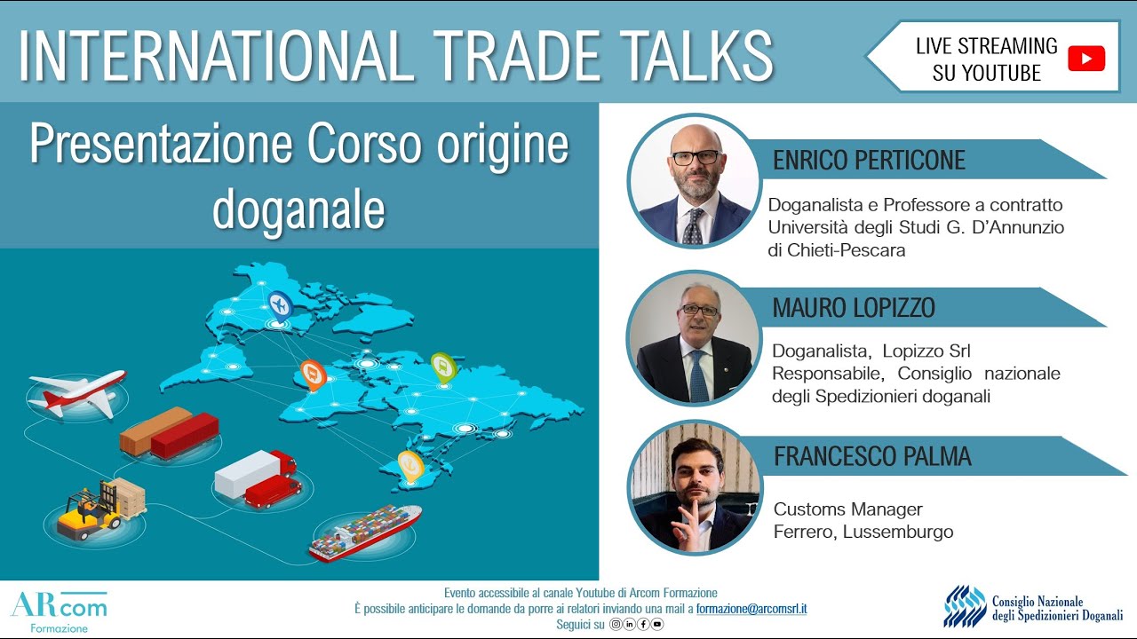 International Trade Talks - Presentazione Corso origine doganale