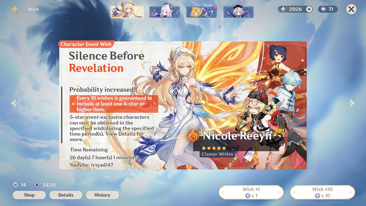 Nicole Reeyn Banner Wish | Genshin Impact