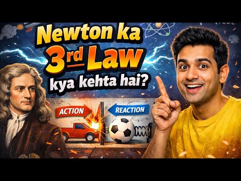 Newton's Third Law Explained: Action-Reaction Forces with Real-Life Examples! #physics
