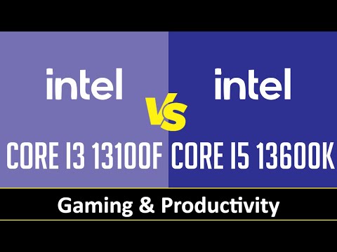 CORE I3 13100F vs CORE I5 13600K - Gaming & Productivity (RTX 3090 Ti)