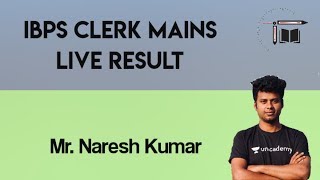 IBPS Clerk 2019 Result Live | Nareshkumar