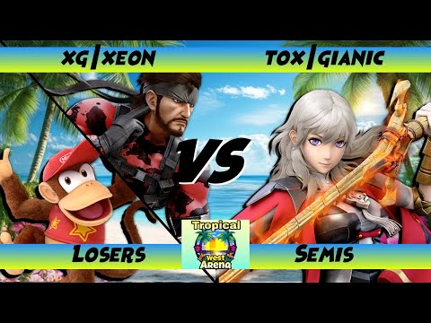 Tropical West Arena 1 | Losers Semis | Xeon (Snake, Diddy Kong) Vs. Gianic (Byleth) - SSBU