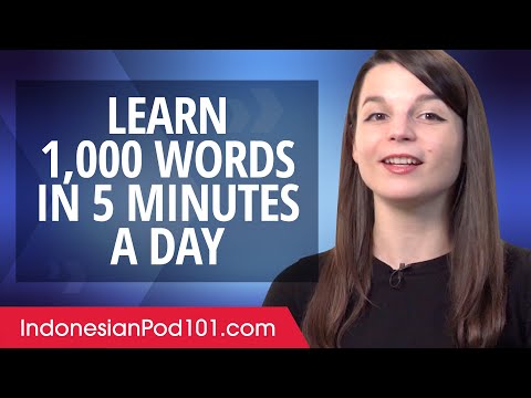 How to write 1,000 Indonesian Words in a 5 Minutes a Day
